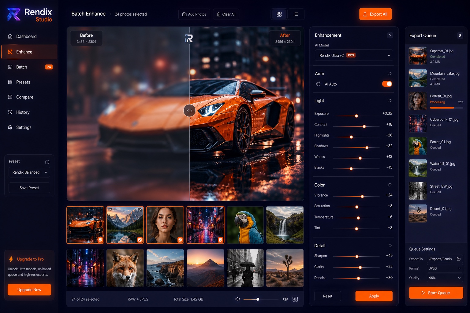 Rendix Studio — Web App